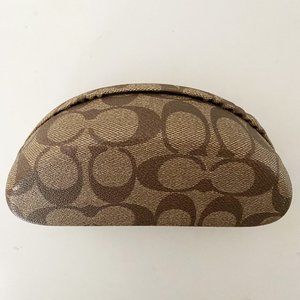 Coach Signature Print Hard Sunglasses Case